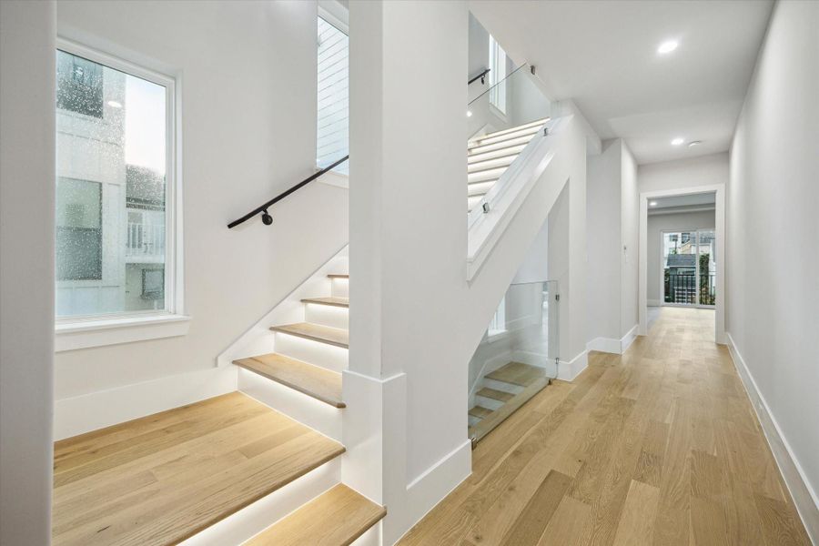 Under stairs lighting. Under stairs lighting.