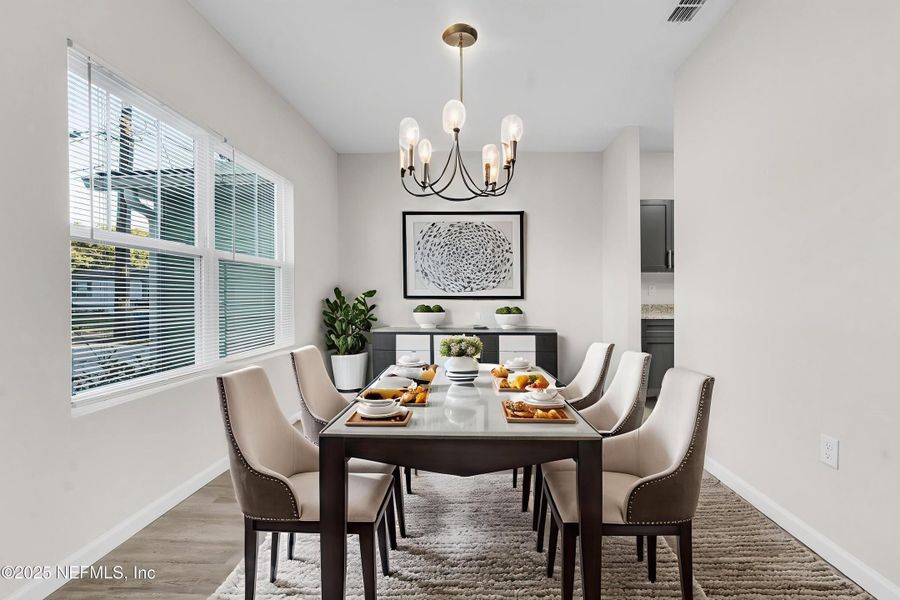 Furnished interior view inside a new home in , Jacksonville (Image 19).