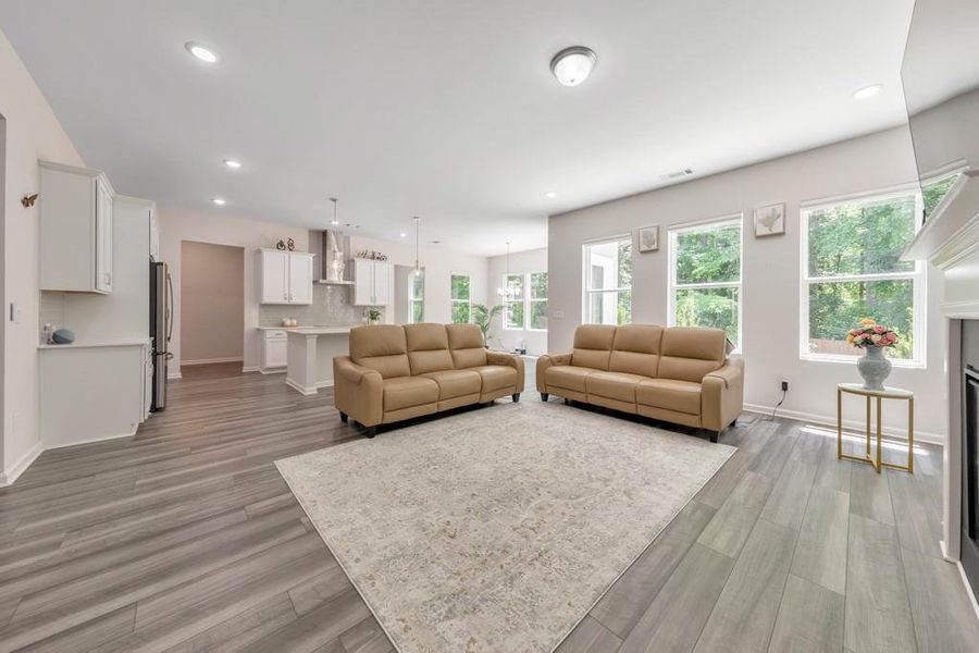 Furnished interior view inside a new home in , Holly Springs (Image 17). Furnished interior view inside a new home in , Holly Springs (Image 17).