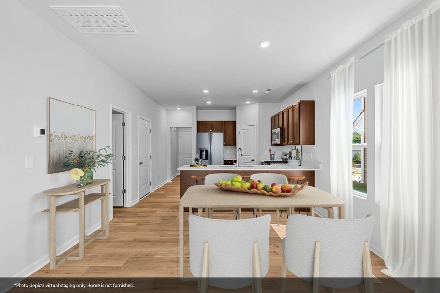Furnished interior view inside a new home in Hanes Lake, Winston-Salem (Image 6). Furnished interior view inside a new home in Hanes Lake, Winston-Salem (Image 6).