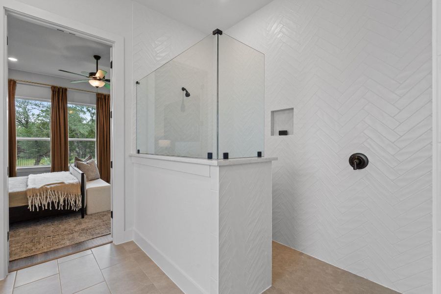 Walk-in shower in Primary Bath