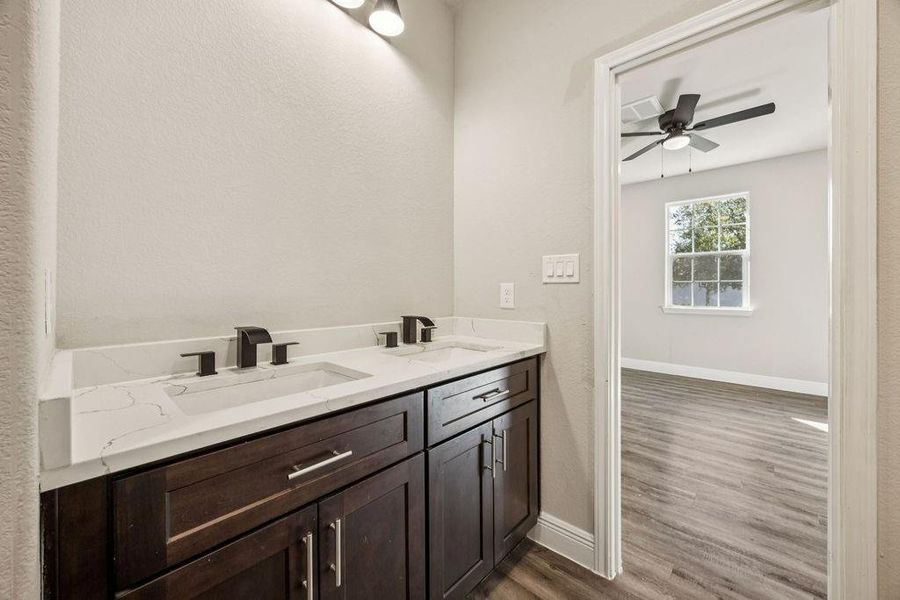 Furnished interior view inside a new home in , Cleveland (Image 10).