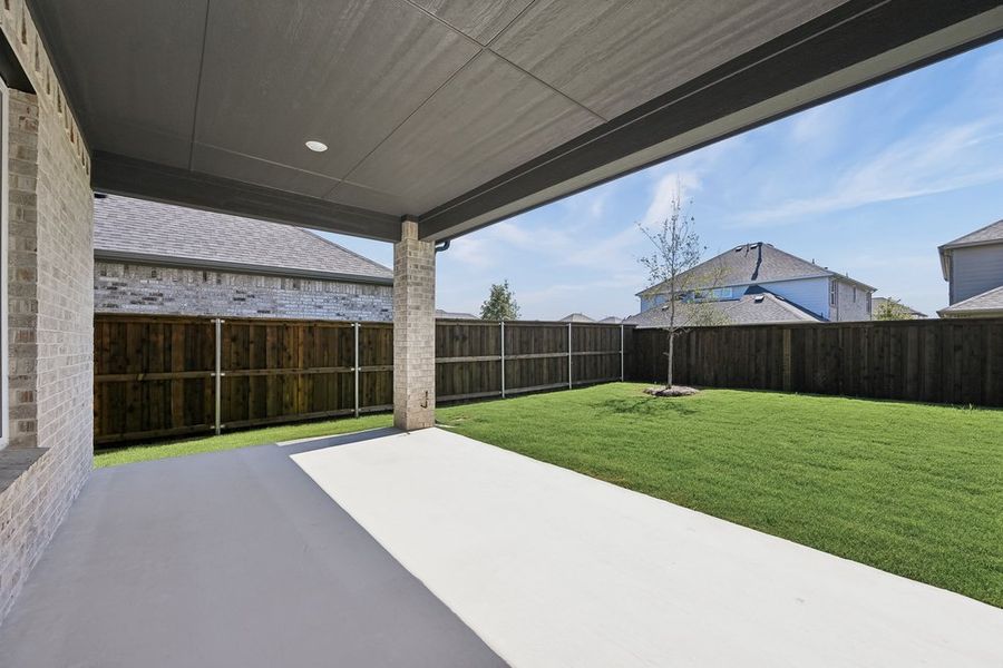 Exterior details and patio area of a home in The Ridge at Northlake, Northlake (Image 3).