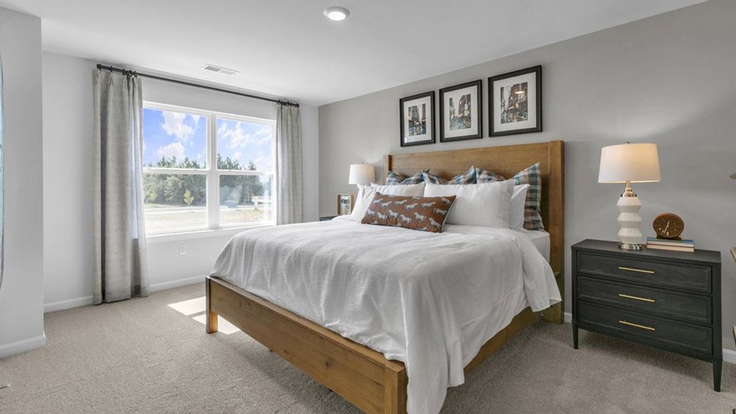 Furnished interior view inside a new home in The Townes at Hunter Hill, Rocky Mount (Image 16).