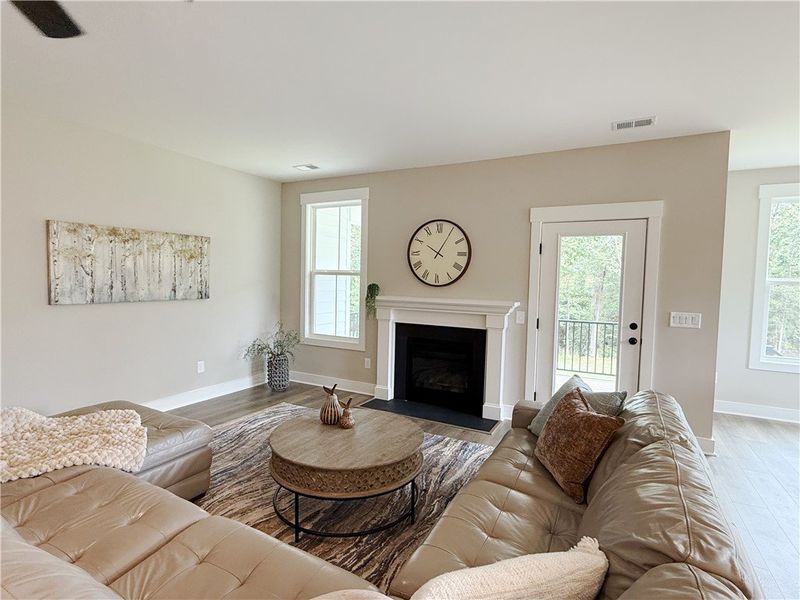 Furnished interior view inside a new home in Walker's Pointe, Anderson (Image 6).