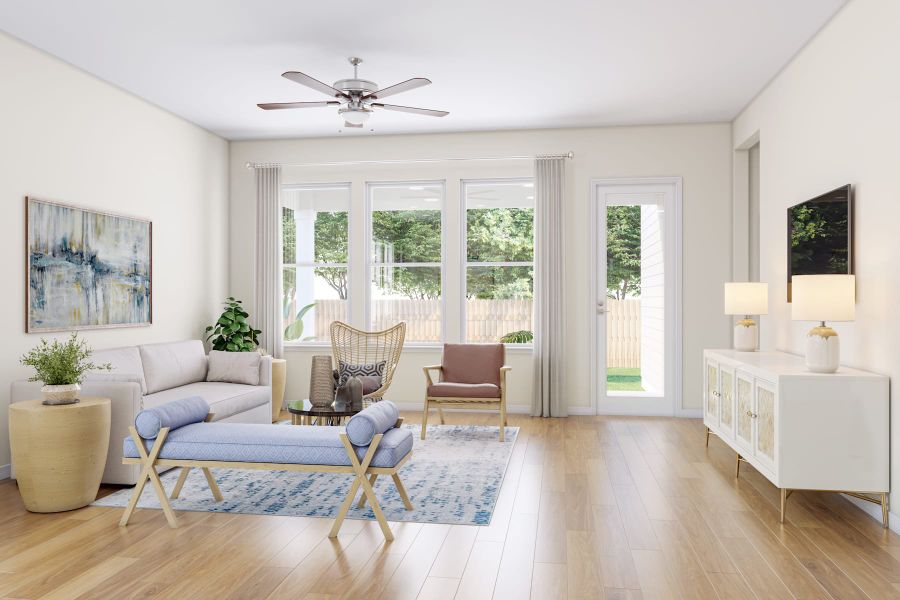 Furnished interior view inside a new home in Park Central, Georgetown (Image 7).