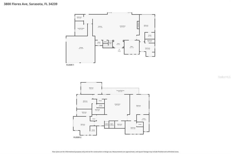 2D floor plan layout of this home in , Sarasota, FL (Image 5).