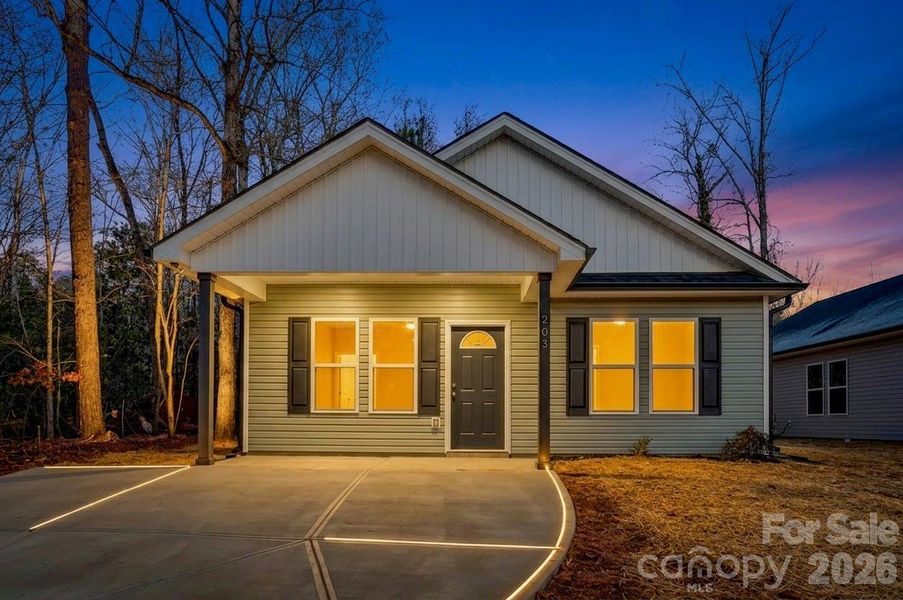 Front exterior of a new home in , Wadesboro, NC, highlighting curb appeal (Image 1). Front exterior of a new home in , Wadesboro, NC, highlighting curb appeal (Image 1).