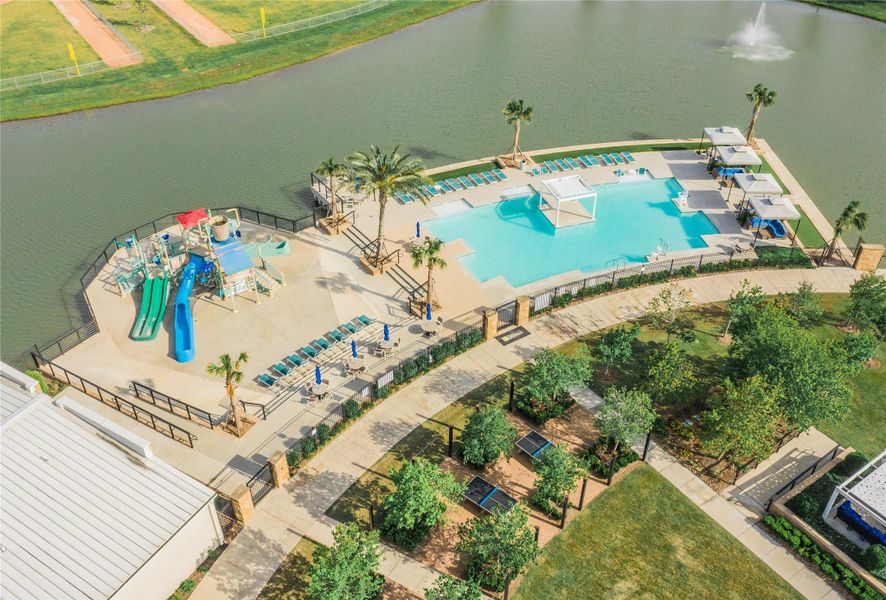 Oasis village with a family pool and kiddie pool