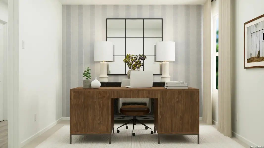 Furnished interior view inside a new home in Sapphire Grove, San Antonio (Image 11).