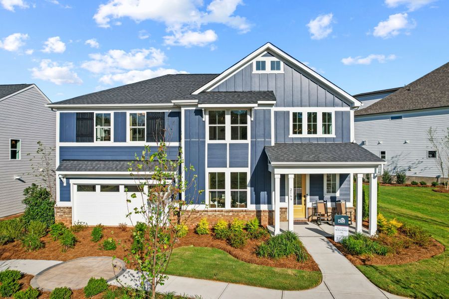 Representative exterior photo of a completed home built from the Montadale by Pulte Homes in The Retreat at Carolina Ridge, Harrisburg, NC (Image 29).