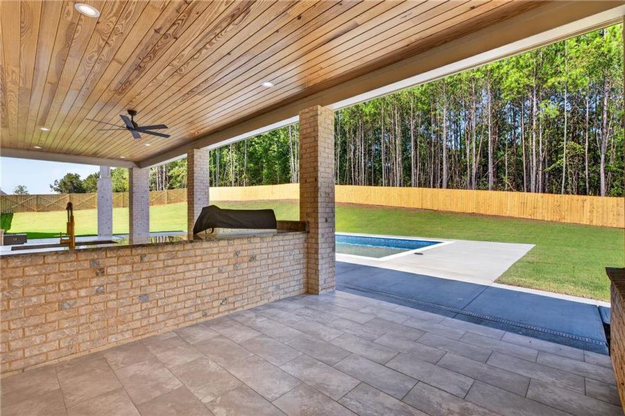 Exterior details and patio area of a home in , Dacula (Image 41).