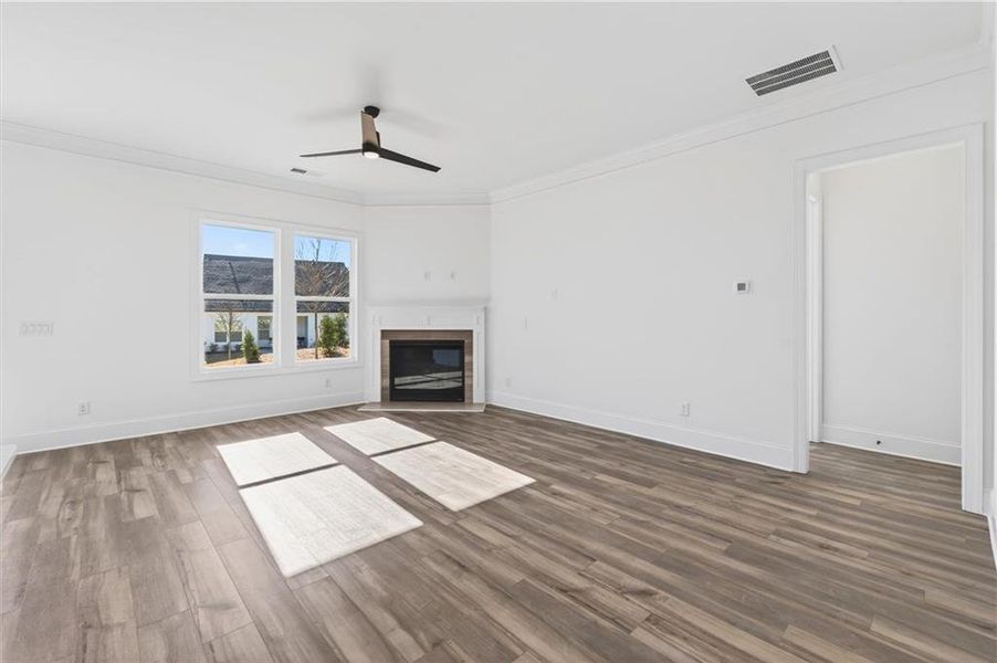 Spacious, unfurnished interior of a new home in The Reserve at Bells Ferry, Kennesaw (Image 26).