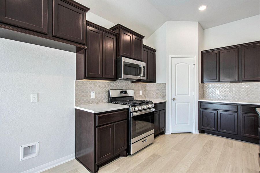 Furnished interior view inside a new home in , Bay City (Image 12). Furnished interior view inside a new home in , Bay City (Image 12).