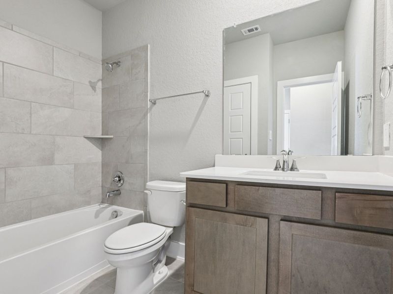 Furnished interior view inside a new home in Kallison Ranch, San Antonio (Image 12). Furnished interior view inside a new home in Kallison Ranch, San Antonio (Image 12).