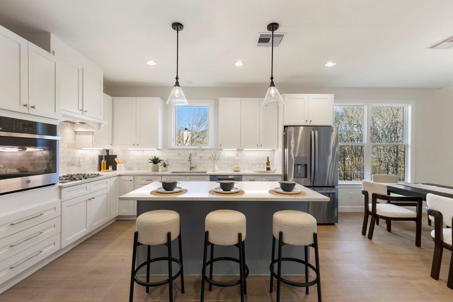 Furnished interior view inside a new home in , Brenham (Image 45).