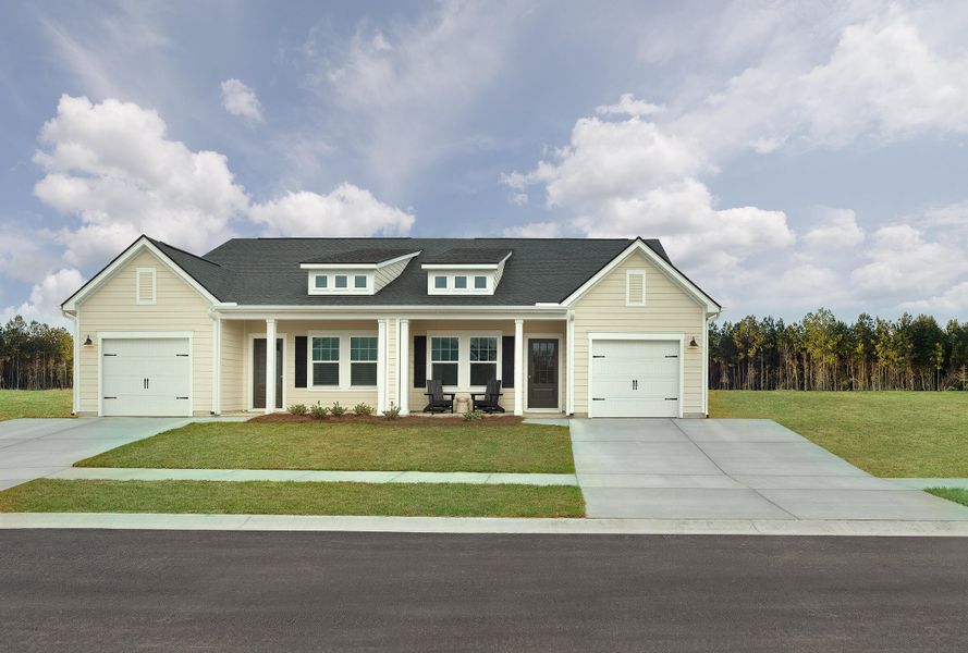 Front exterior of a new home in , Ravenel, SC, highlighting curb appeal (Image 18).