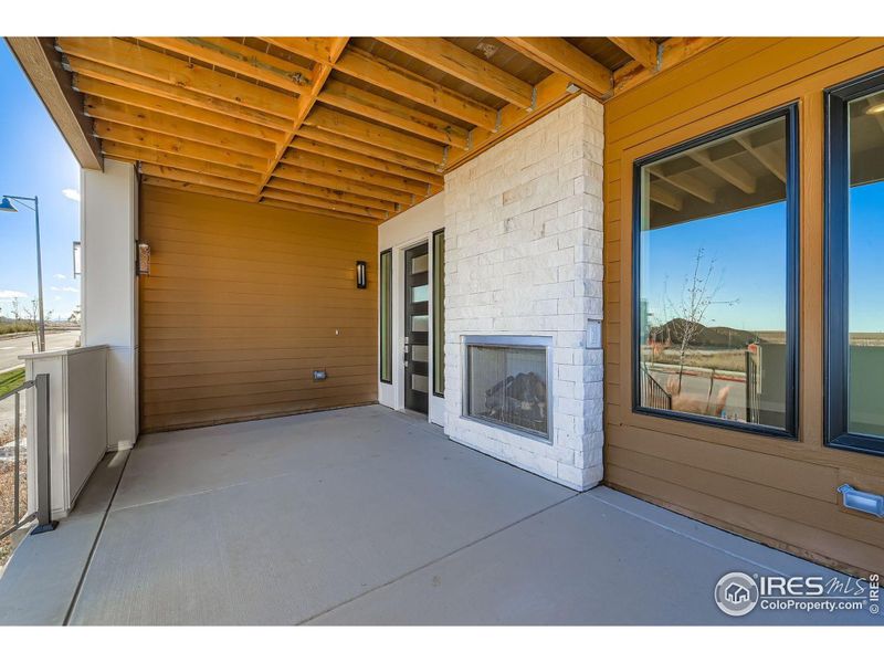 Exterior details and patio area of a home in Baseline, Broomfield (Image 26).