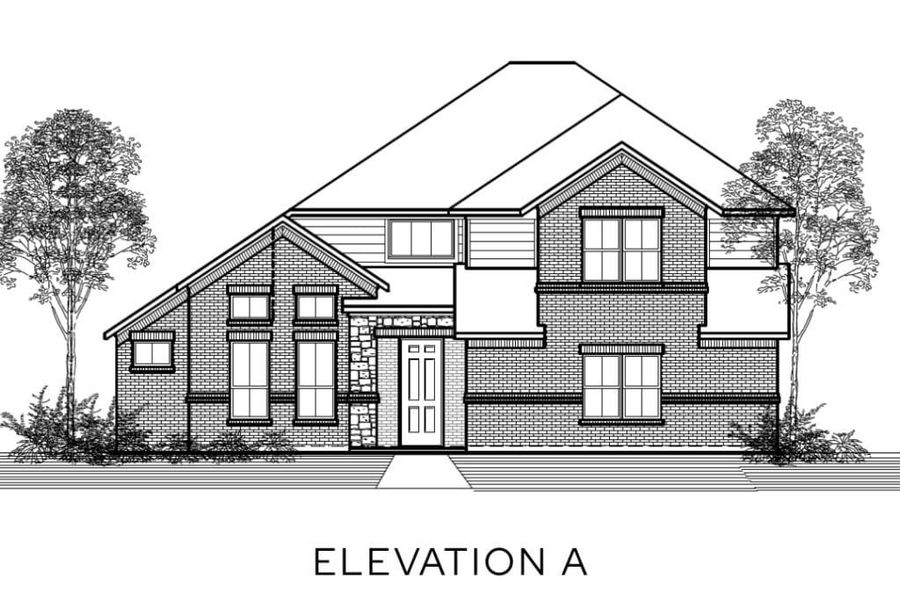 Representative rendering of the exterior for the The Milan by Lillian Custom Homes (Image 3).