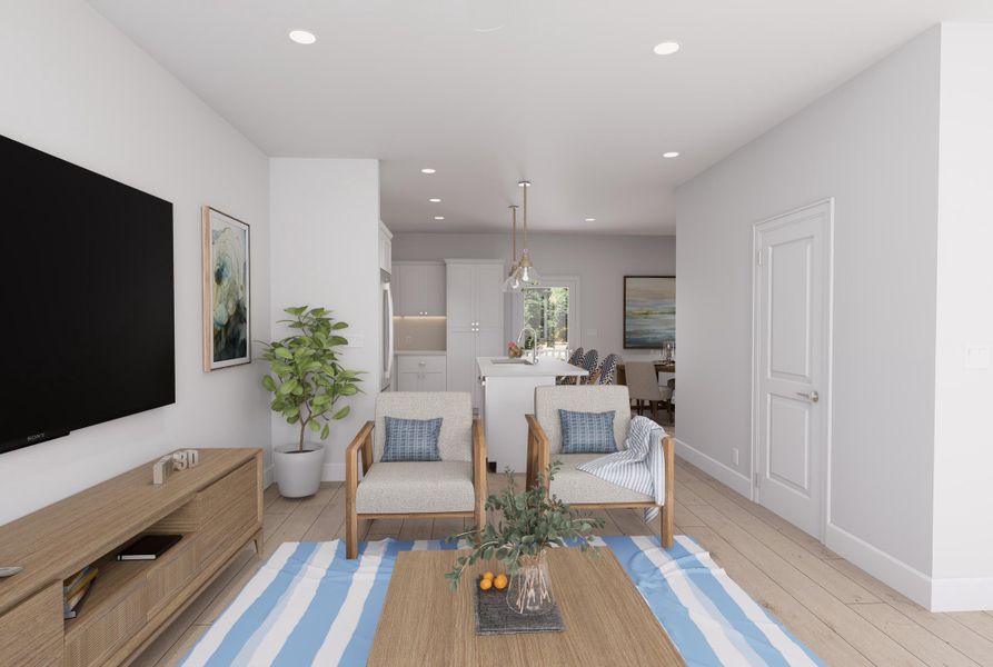 Furnished interior view inside a new home in , North Charleston (Image 8).