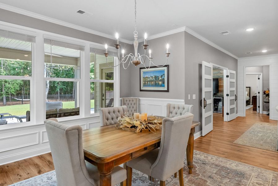 Furnished interior view inside a new home in Sea Island Preserve, Johns Island (Image 9).