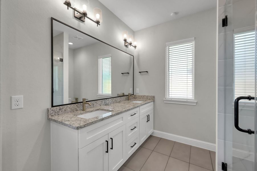 Furnished interior view inside a new home in Spring Branch Crossing, Conroe (Image 31).