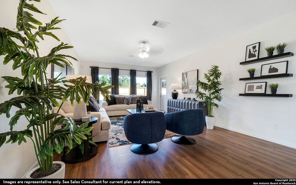 Furnished interior view inside a new home in Katzer Ranch, Converse (Image 16).