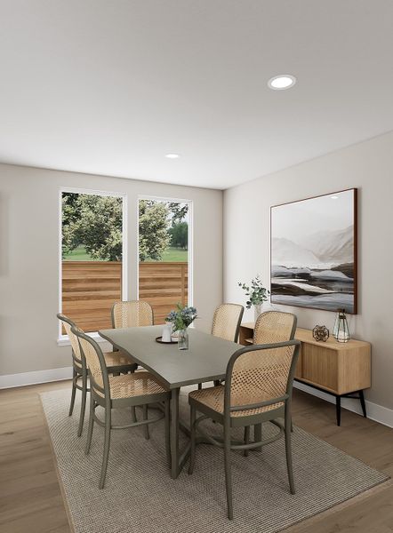 Furnished interior view inside a new home in Painted Tree, McKinney (Image 16).