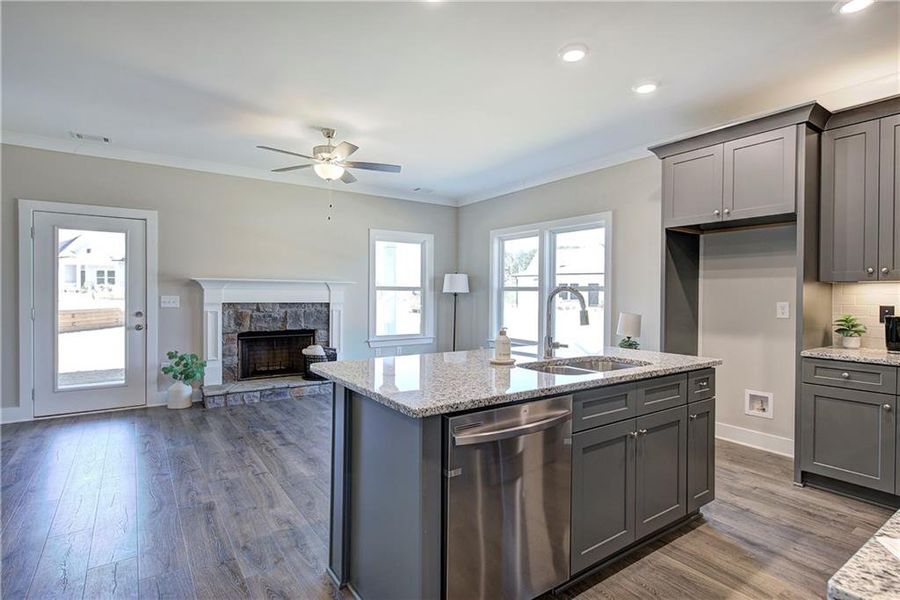 Furnished interior view inside a new home in , Cartersville (Image 3).