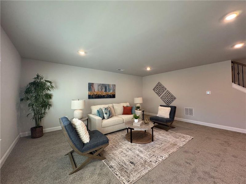 Furnished interior view inside a new home in Tuscany Hills, Douglasville (Image 17).