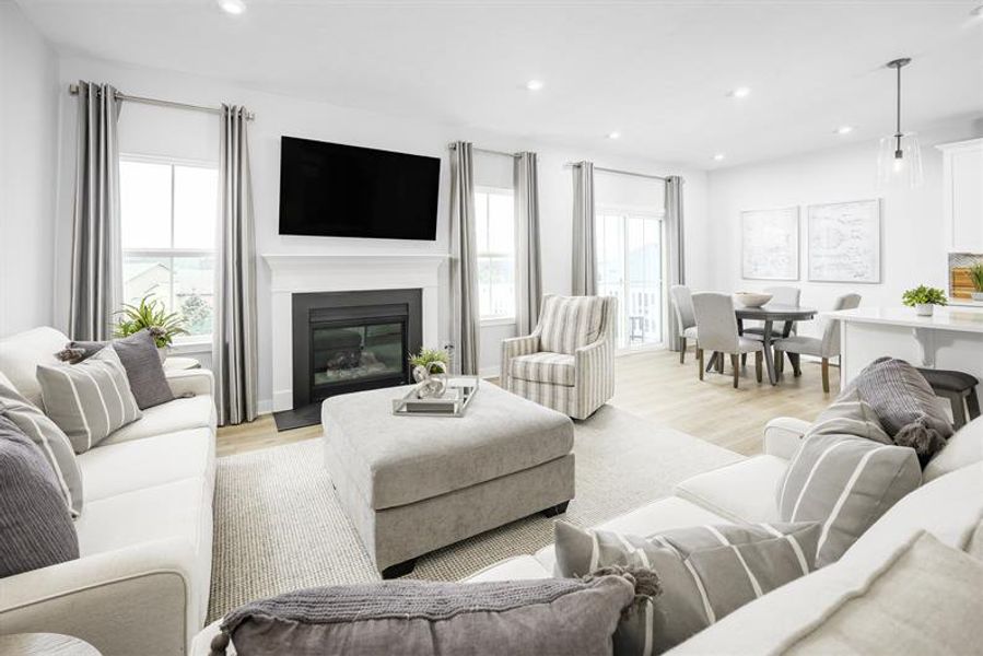 Representative furnished interior of a home built from the Alberti Ranch by Ryan Homes in Albemarle, Hertford (Image 22).