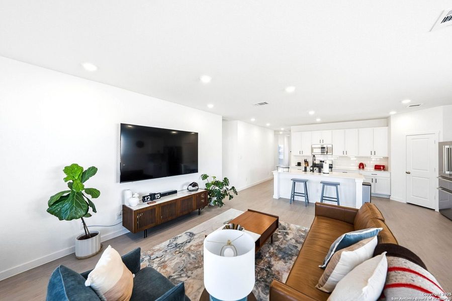 Furnished interior view inside a new home in Hidden Trails: Coastline Collection, Bulverde (Image 11).