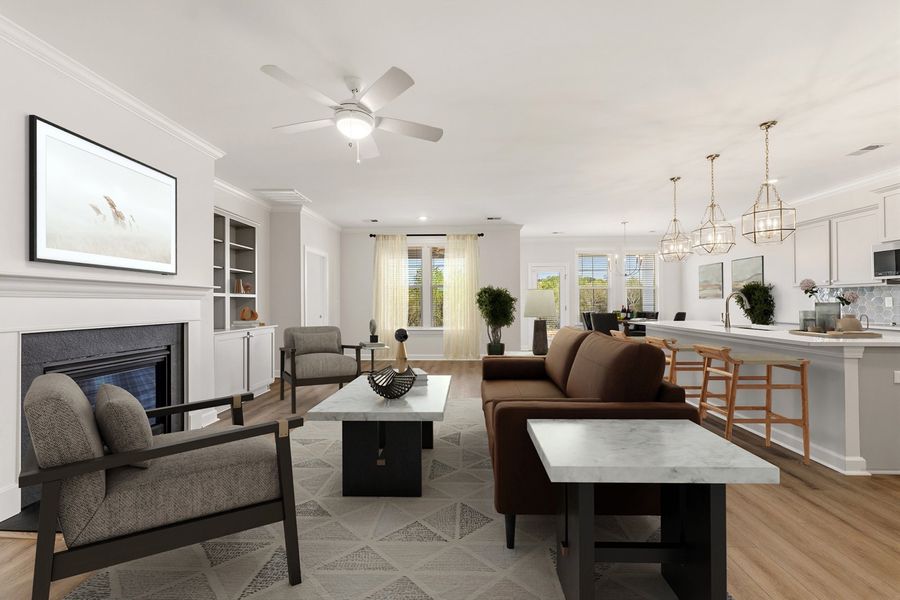 Representative furnished interior of a home built from the Hunter - Vanguard Collection by Mungo Homes in Arcadia, Myrtle Beach (Image 5).