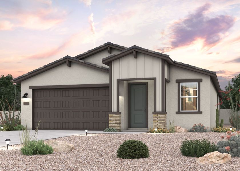 Representative exterior photo of a completed home built from the Raven by Century Communities in The Overlook Collection at Rancho Vista, Surprise, AZ (Image 1).