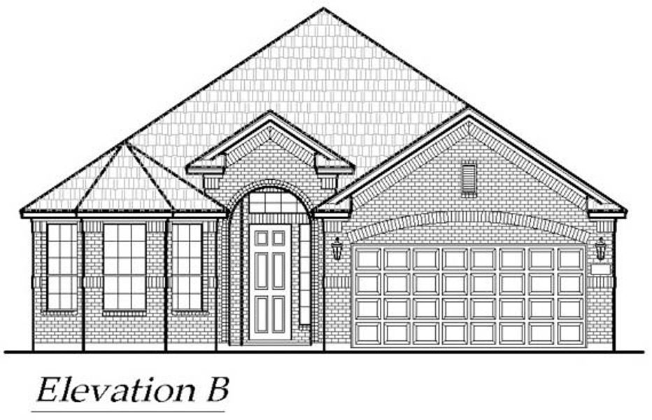 Exterior rendering of this home design in Summer Crest, Fort Worth, TX (Image 16). Exterior rendering of this home design in Summer Crest, Fort Worth, TX (Image 16).