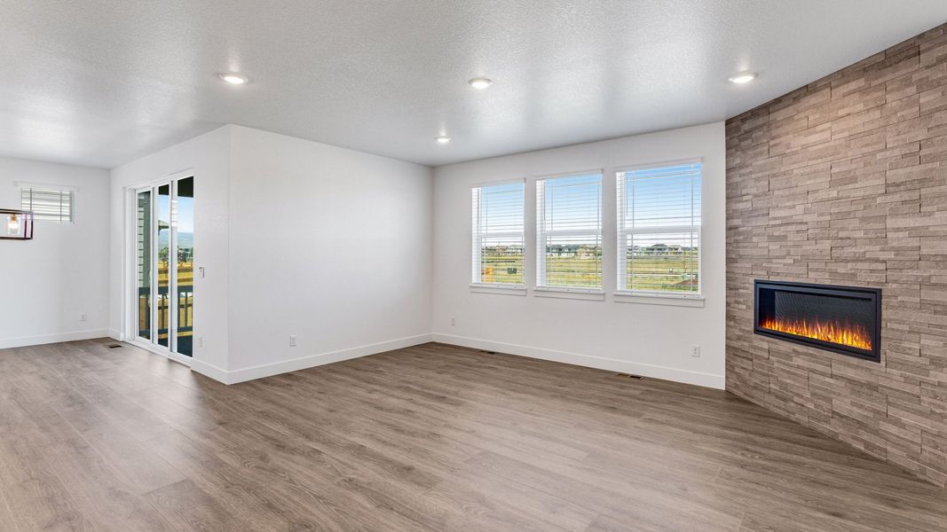 Representative unfurnished interior of a home built from the Grover by D.R. Horton in Vantage, Berthoud (Image 14).