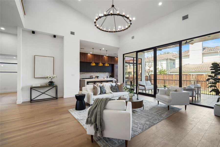 Furnished interior view inside a new home in , Bellaire (Image 6).