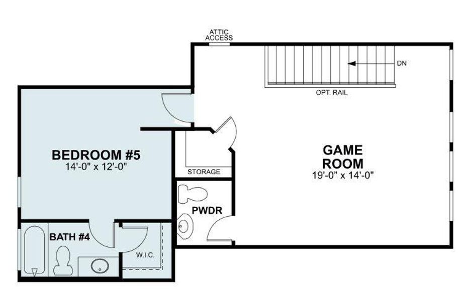 2D floor plan layout of this home in Barksdale, Leander, TX (Image 3). 2D floor plan layout of this home in Barksdale, Leander, TX (Image 3).