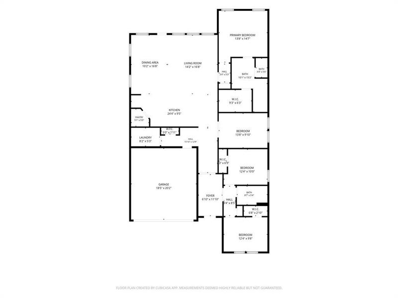 2D floor plan layout of this home in Bridgewater, Princeton, TX (Image 5).