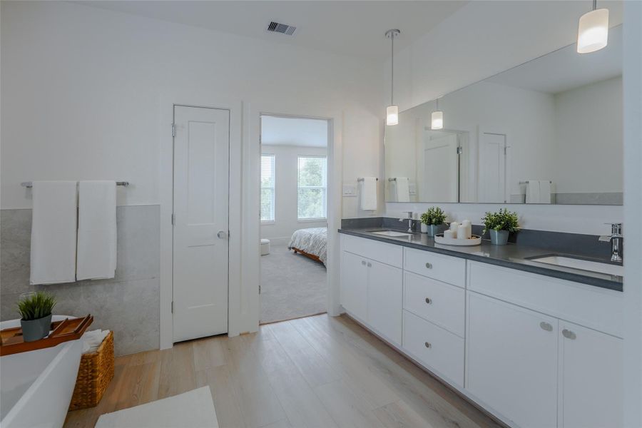 Furnished interior view inside a new home in Paul Quinn Court, Houston (Image 33).