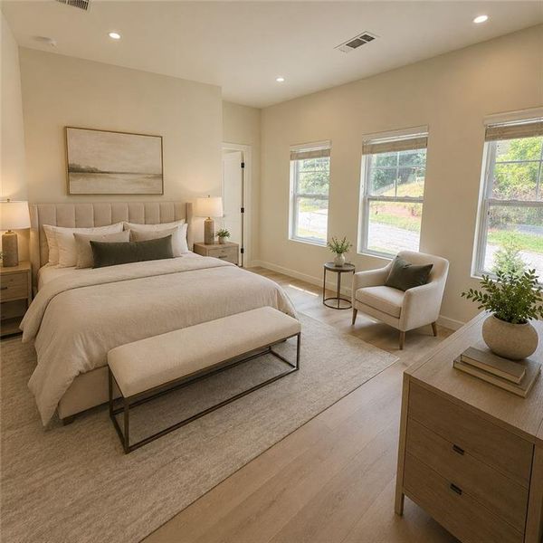 Furnished interior view inside a new home in , Atlanta (Image 5).