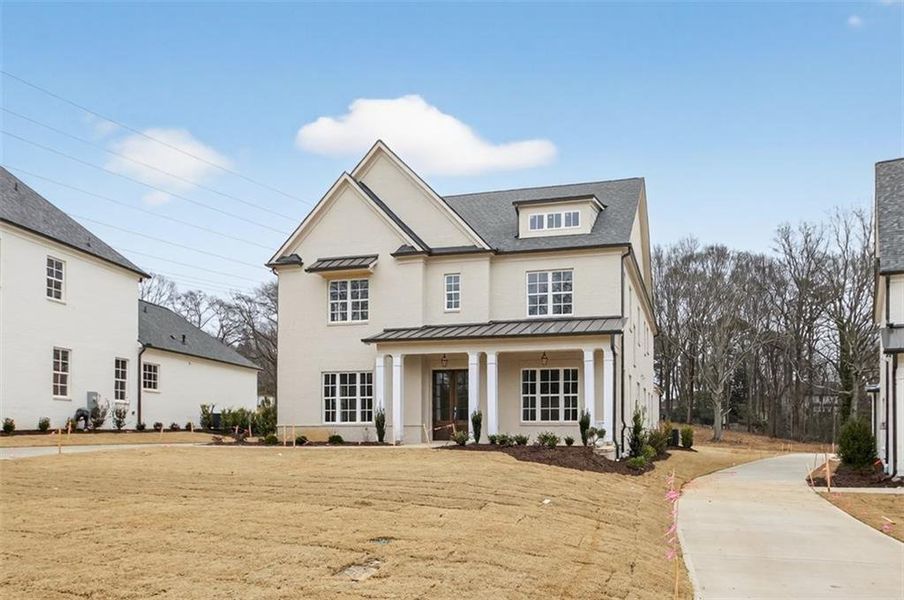 Front exterior of a new home in , Suwanee, GA, highlighting curb appeal (Image 31).
