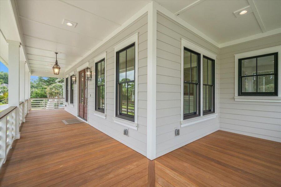 Exterior details and patio area of a home in , Johns Island (Image 33).