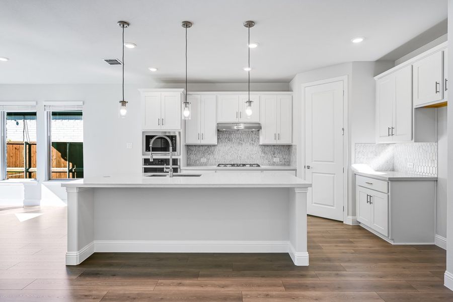 Furnished interior view inside a new home in South Oak 50s, Oak Point (Image 4). Furnished interior view inside a new home in South Oak 50s, Oak Point (Image 4).