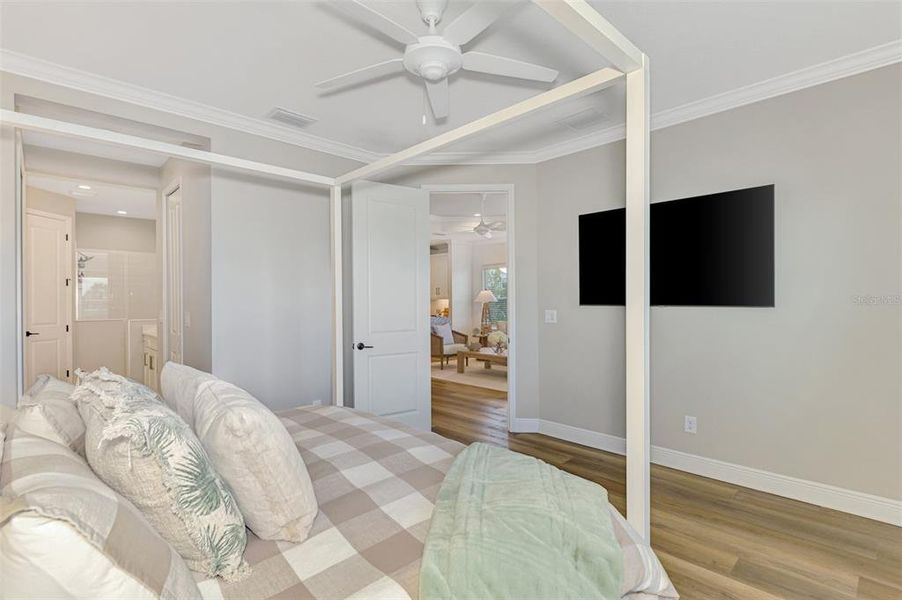 Furnished interior view inside a new home in , Sarasota (Image 9).