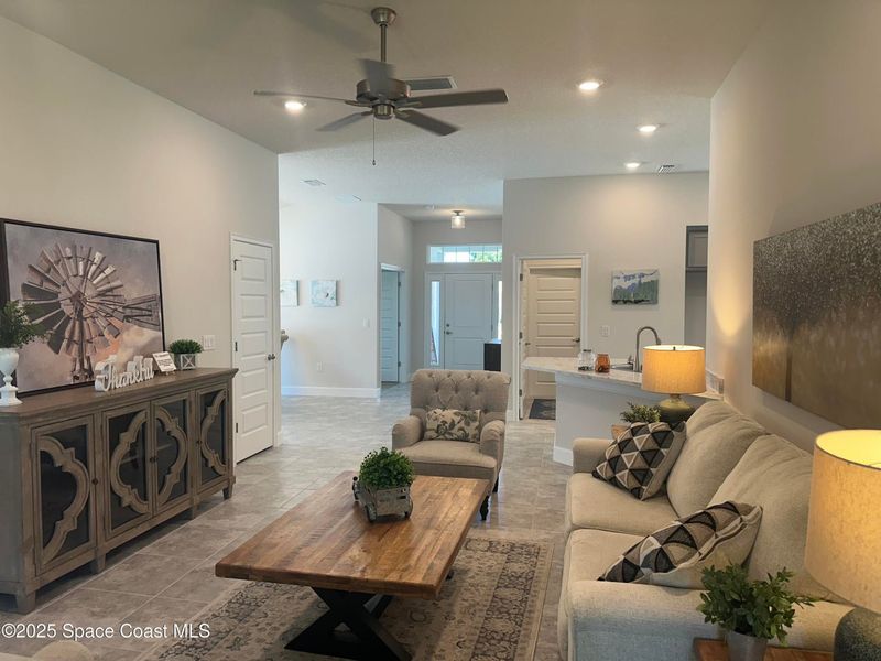 Furnished interior view inside a new home in Hickory Ridge, Cocoa, FL, Cocoa (Image 5). Furnished interior view inside a new home in Hickory Ridge, Cocoa, FL, Cocoa (Image 5).