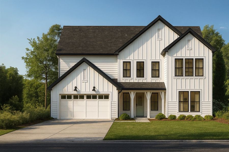 Representative exterior photo of a completed home built from the Harper by Acrew Homes in Dixon Grove, Grimesland, NC (Image 1).