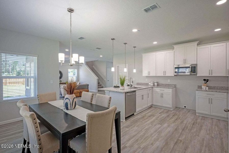 Furnished interior view inside a new home in , Jacksonville (Image 10).