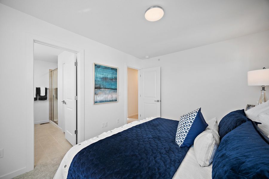 Furnished interior view inside a new home in The Commons at Victory Ridge, Colorado Springs (Image 14).