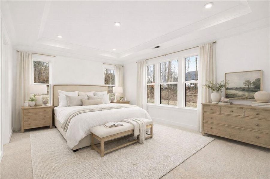 Furnished interior view inside a new home in , Cumming (Image 17).